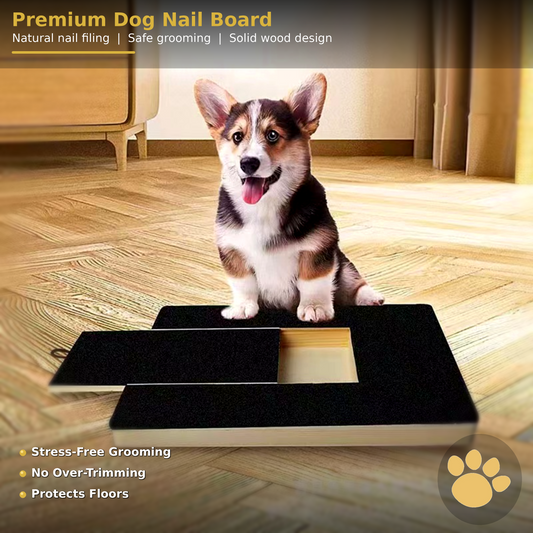 Premium Dog Nail Scraper Board with Treat Box